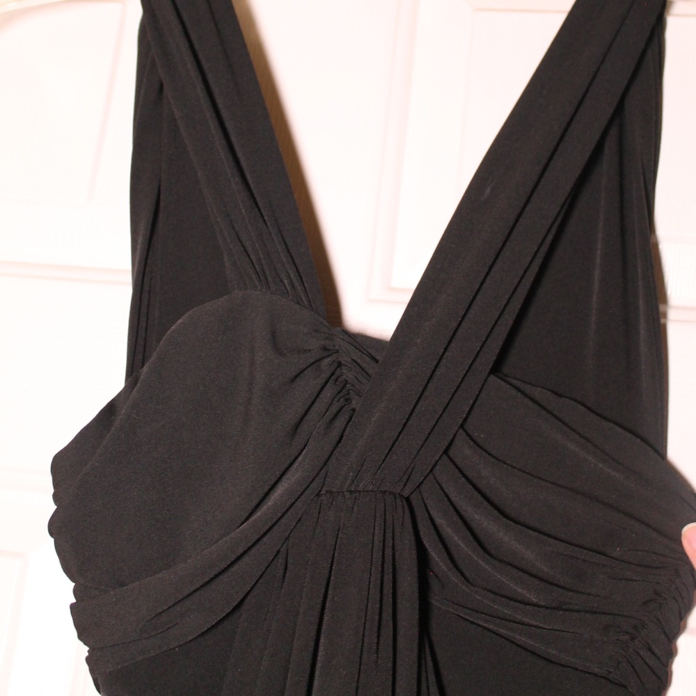 Express XS Cross neck front Little Black Dress - Picture 3 of 8
